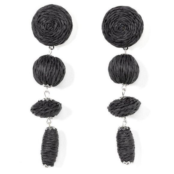 Twine Tango - Black Earrings - Picture 2 of 2